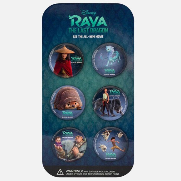 Raya and the Last Dragon Button Set 2021 - Picture 1 of 1